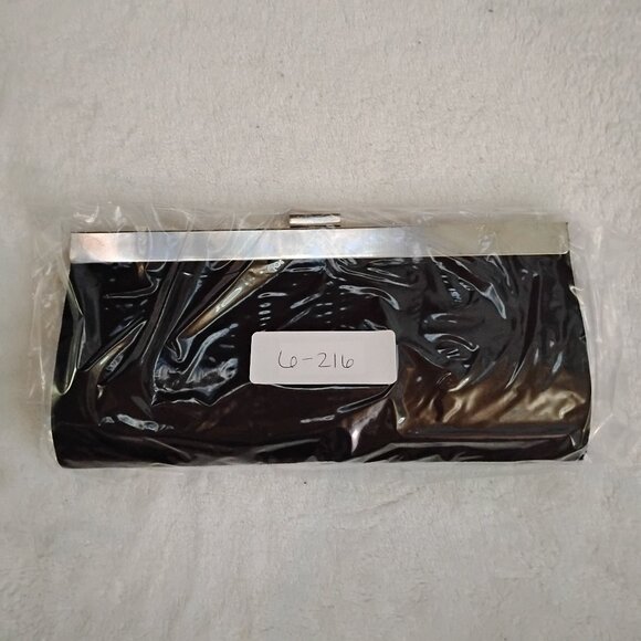 Lulu Townsend Woven Clutch Black Classic Chic - Picture 11 of 11